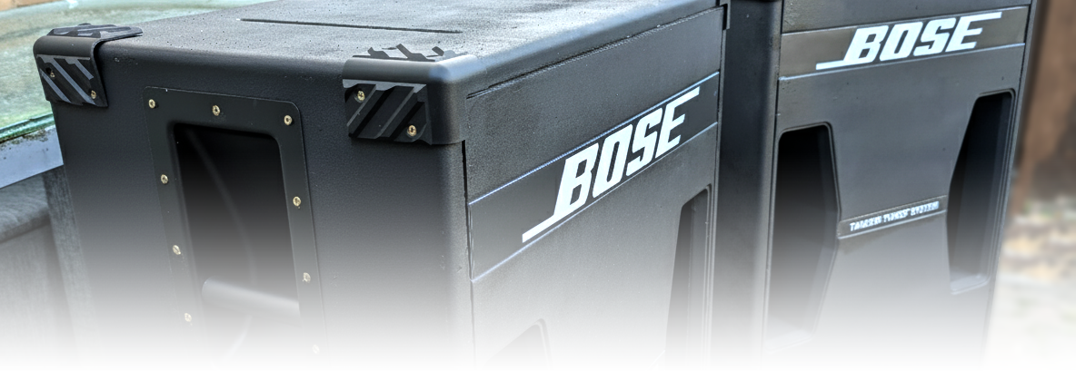 Hoeveel geluid wil je huren? Bose 302 subs zijn een geweldige aanvulling op het full-range geluidsbereik dat je evenement nodig heeft.