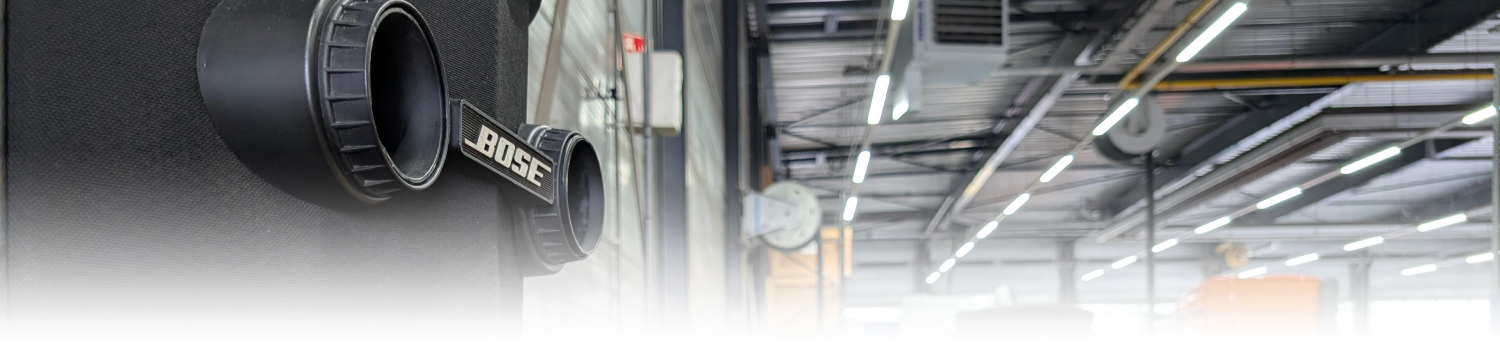 Voorwaarden voor geluid huren van een Bose 802 set of podium PA