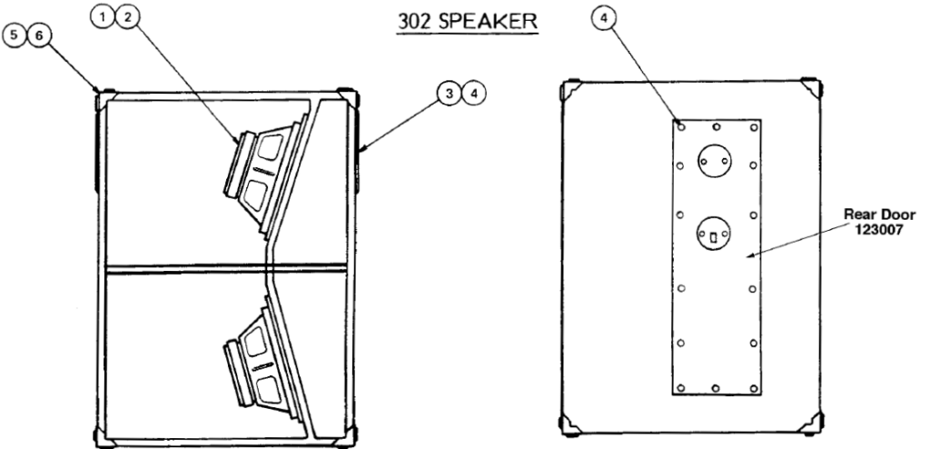 Bose 302 parts and box specs