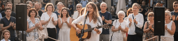 Huur een kleine draagbare PA set voor kleine intieme evenementen met zang of spraak.