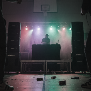 Groot PA System huren voor DJ evenement.